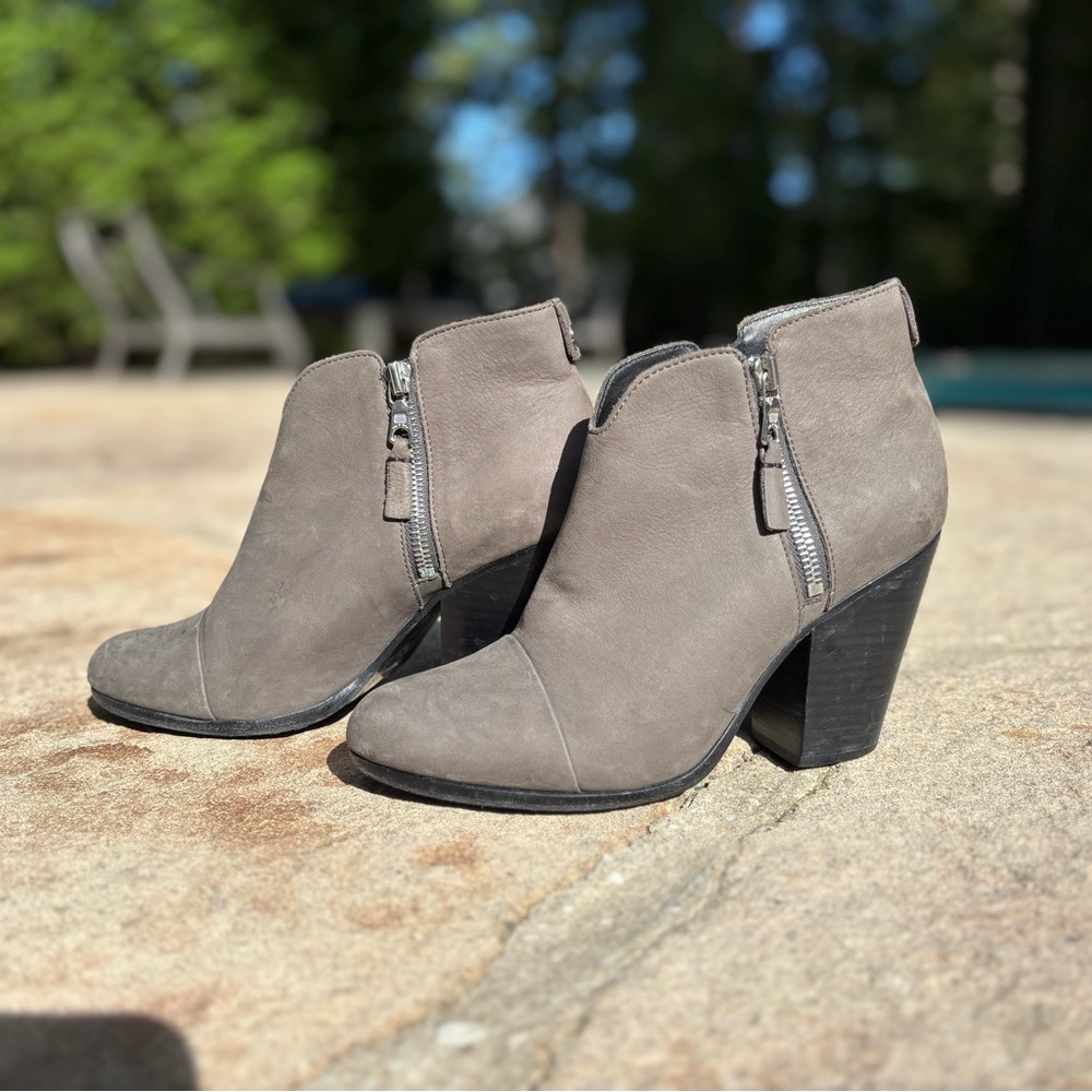 Rag & Bone Gray Ankle Boots